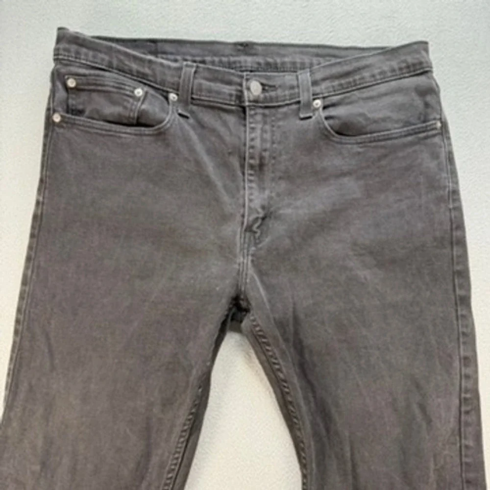 Levi's Jeans Men 36 (FIT 36x28)‎ Black 502 Regular Taper Stretch Denim Pants